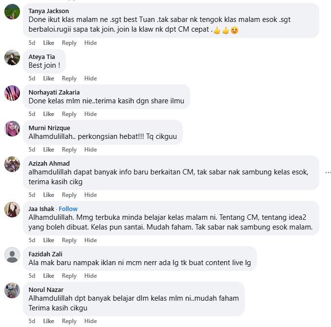 Testimoni Peserta 1
